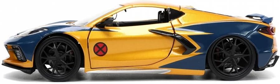 Jada MARVEL X-MEN WOLVERINE CHEVY CORVETTE 1:24 WITH FIGURE