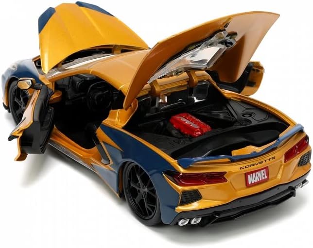 Jada MARVEL X-MEN WOLVERINE CHEVY CORVETTE 1:24 WITH FIGURE