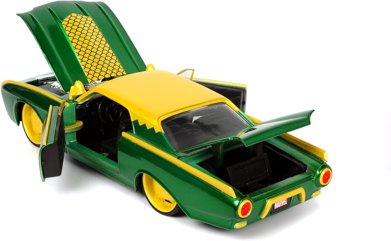 Jada MARVEL LOKI 1963 FORD THUNDERBIRD 1:24 WITH FIGURE