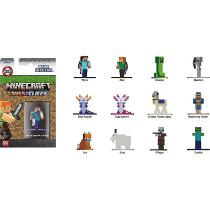 Jada Toys Minecraft 253261002 Multi-Color Nano Figures, 1 Unit, Assorted Model