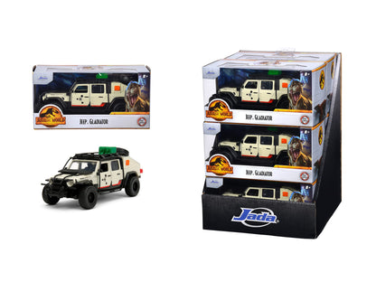 Jada- Jurassic World Coche Jeep Gladiator, De la Película Jurassic World Dominion 2022, Escala 1:32 (15cm), Metálico, Partes móviles, A partir de 8 Años (253252023