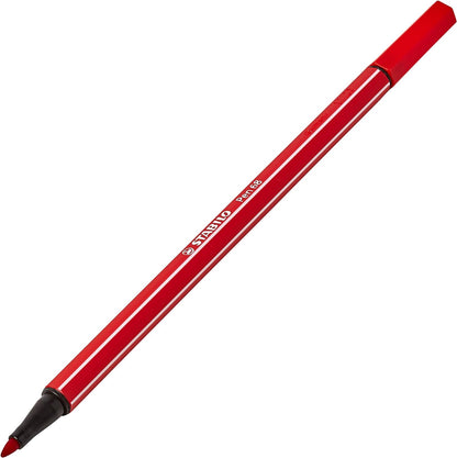 Stabilo: Pen 68 Single Pack, Astuccio In Plastica Rosa Da 15 Colori Assortiti