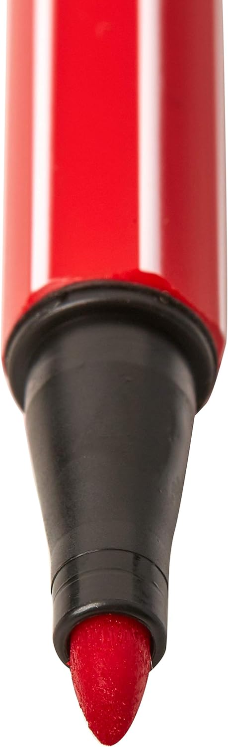 Stabilo: Pen 68 Single Pack, Astuccio In Plastica Rosa Da 15 Colori Assortiti