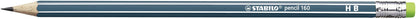STABILO pencil 160 petrol HB rubber capsule