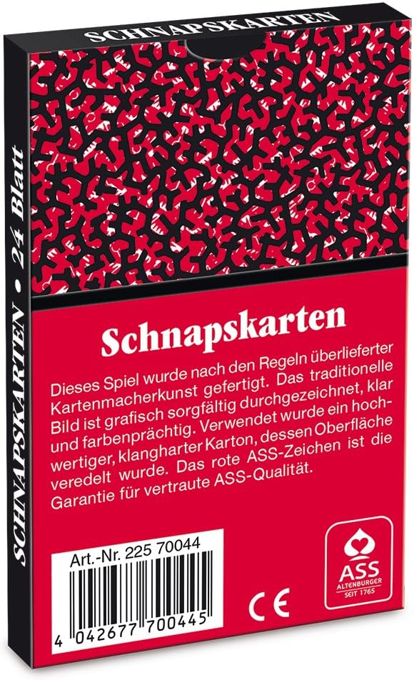 ASS Altenburger 22570044 Shot cards, double German image, Silver