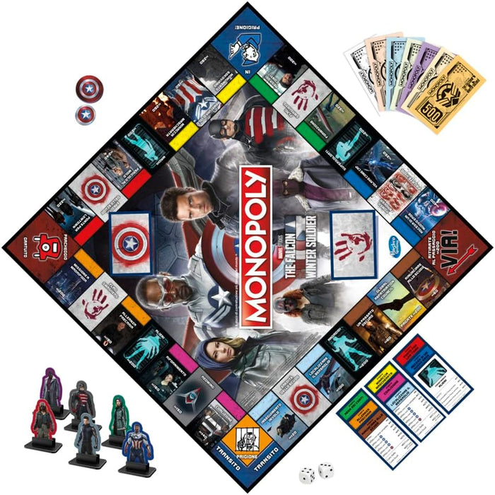 Monopoly: Edition Inspired by Marvel Studios The Falcon and the Winter Soldier TV Series