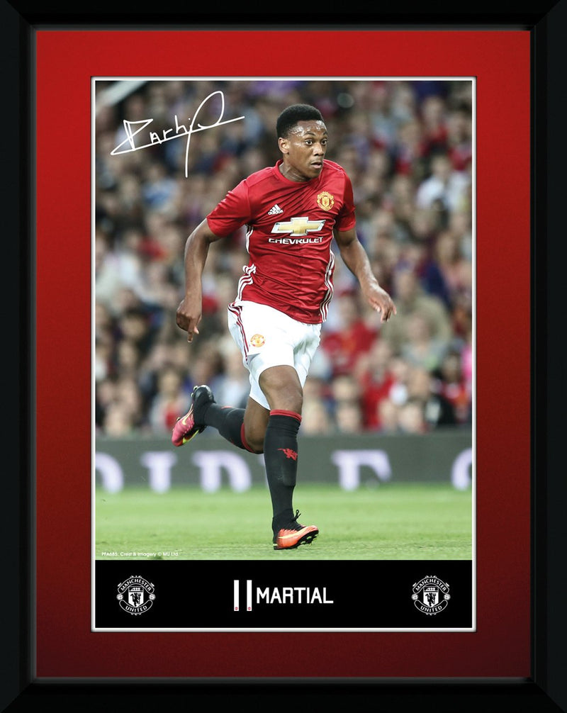 Manchester United: Martial 16/17 (Stampa In Cornice 15X20 Cm)