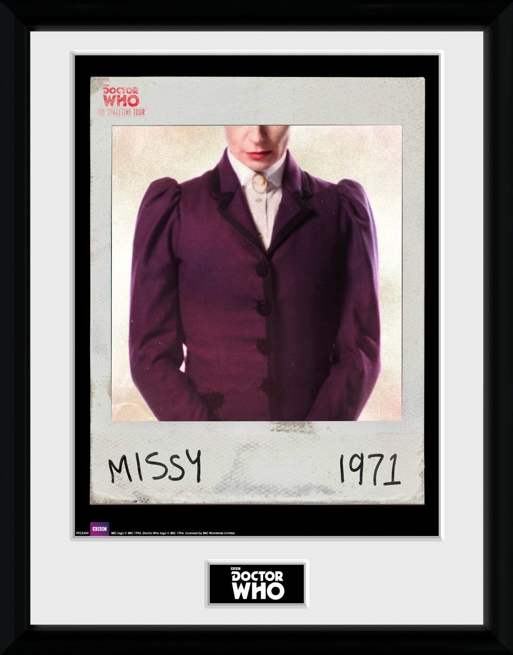 GB eye Doctor Who, Spacetime Tour Missy Framed Print, Wood, Multi-Colour