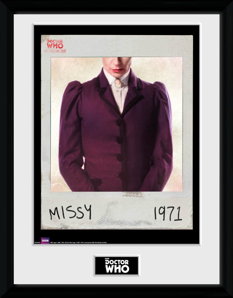 GB eye Doctor Who, Spacetime Tour Missy Framed Print, Wood, Multi-Colour