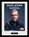 GB eye Sherlock Save John Watson Framed Print, Wood, Multi-Colour