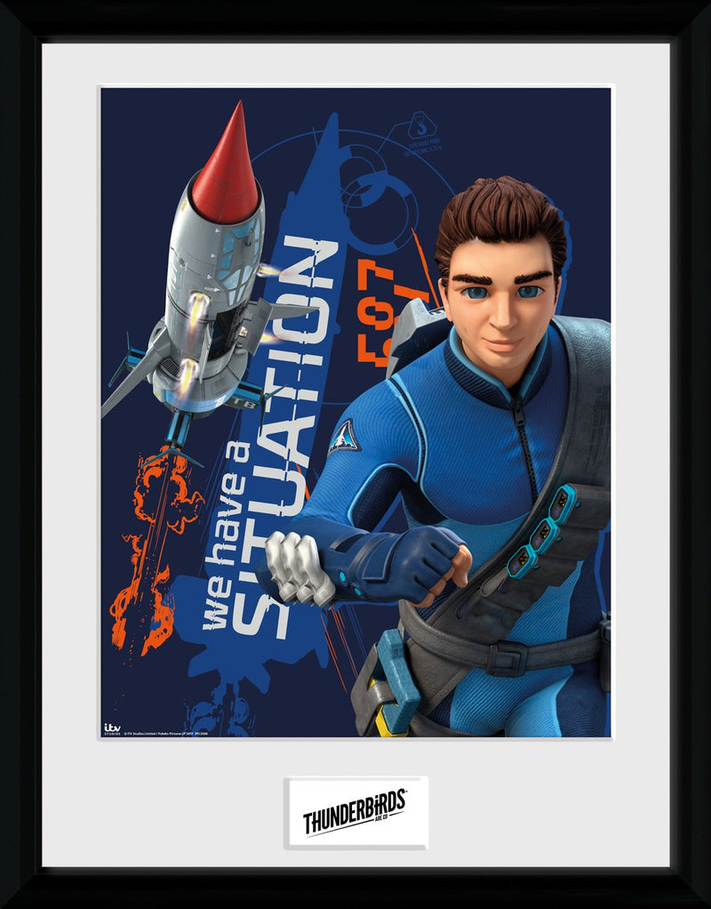 GB eye go, Thunderbird 1, Framed Print 30x40cm, Wood, Various,