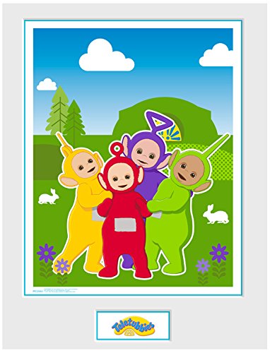 GB eye Ltd, Time For Teletubbies (White), Framed Poster 30x40cm, Wood, Various