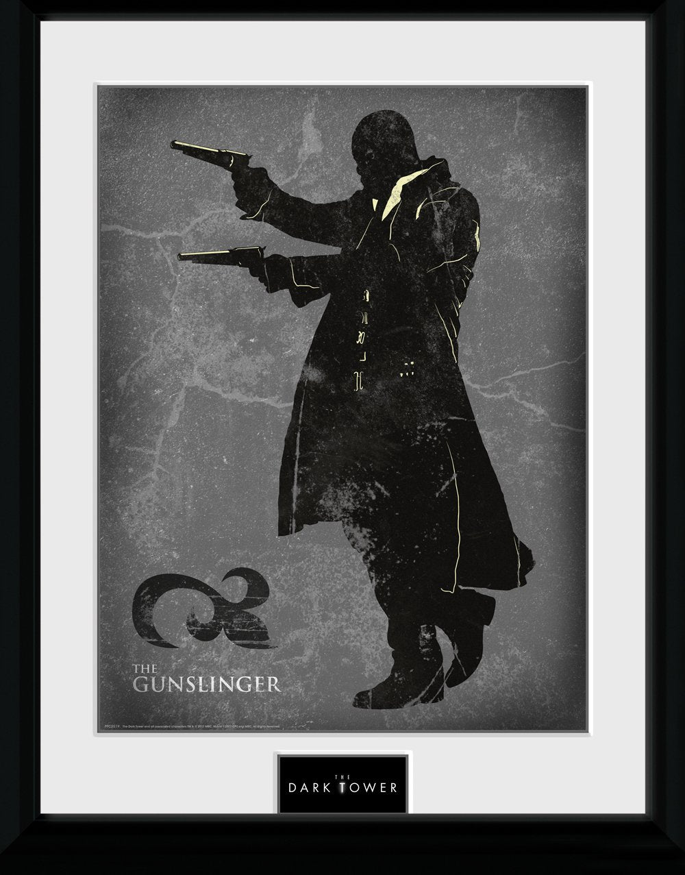 GB eye The Dark Tower The Gunslinger Framed Poster, Wood, Various