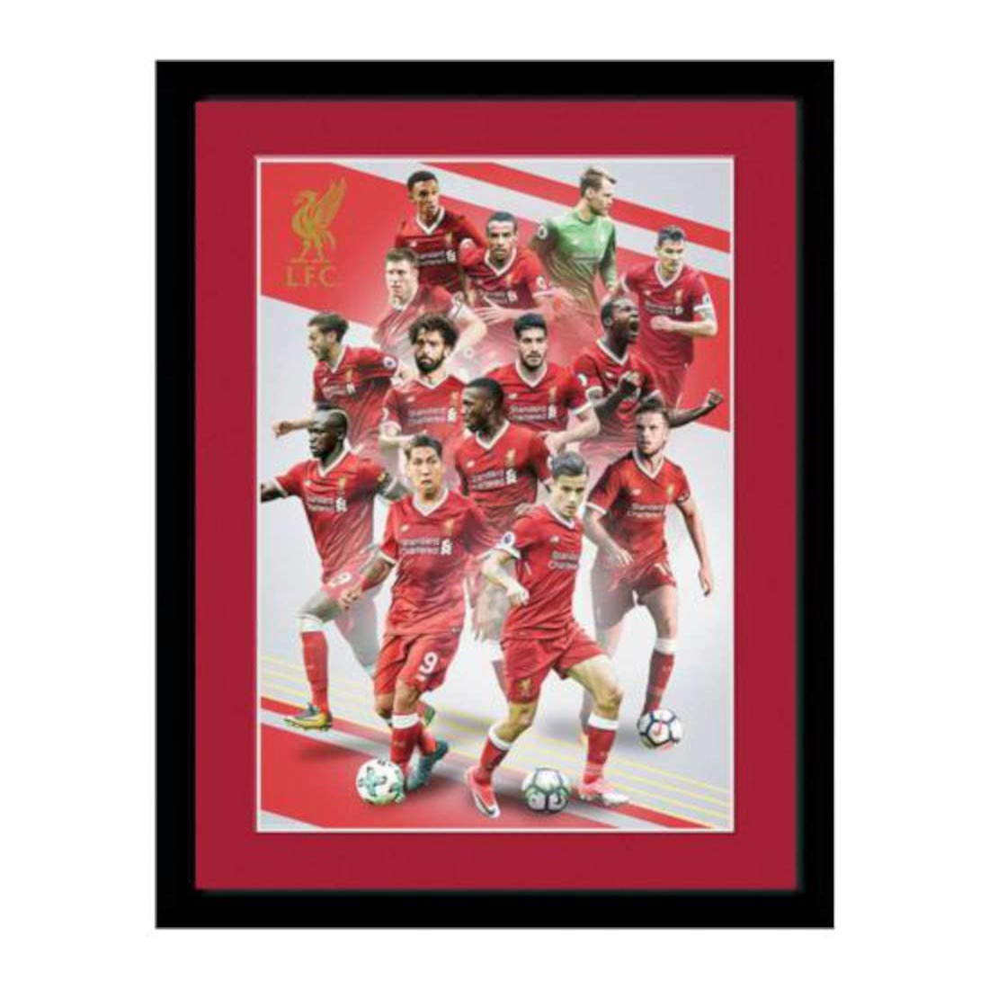 Liverpool: Players 17/18 (Stampa In Cornice 30X40Cm)