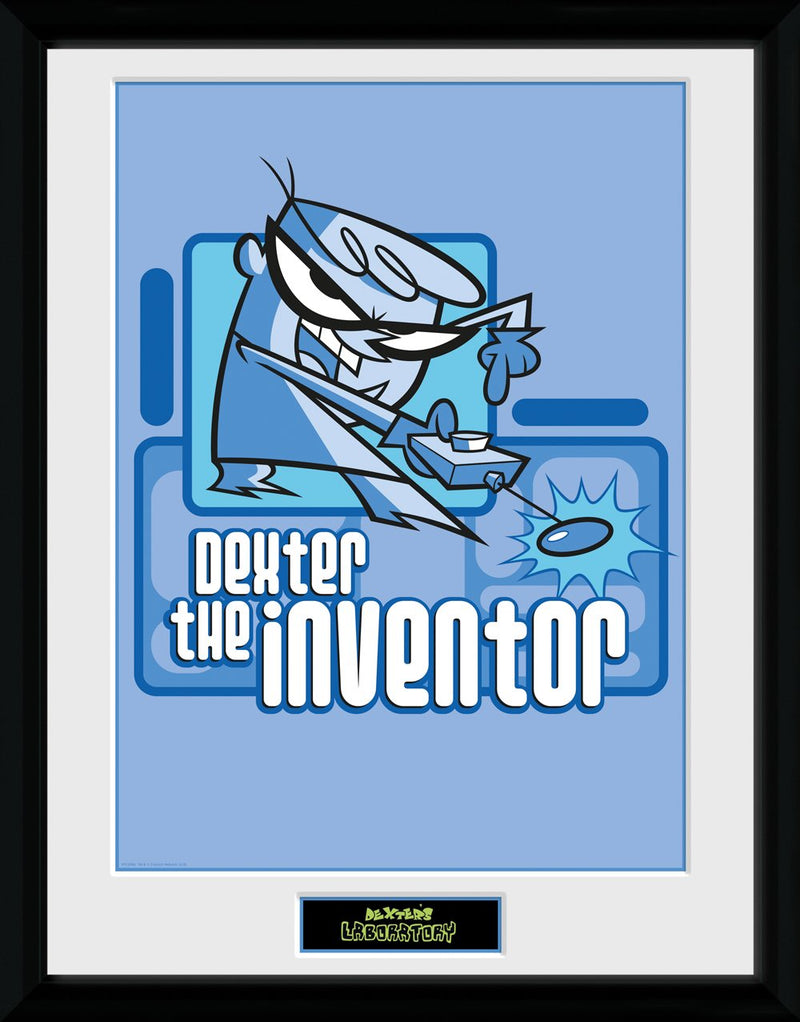 GB eye Laboratory Dexter The Inventor Framed Print, Wood, Various,