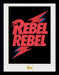 GB eye David Bowie Rebel Rebel Logo 30 x 40cm Framed Collector Print