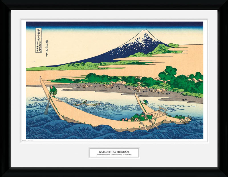 Hokusai: Shore Of Tago Bay (Stampa In Cornice 30X40Cm)