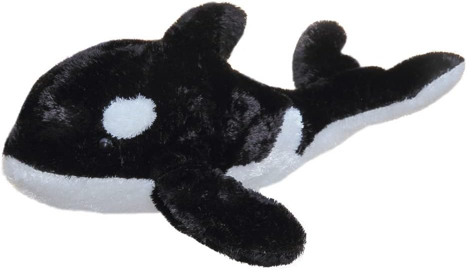 Aurora, 06271, Flopsie Splash Orca Whale, 12In, Soft Toy, Black and White, Medium