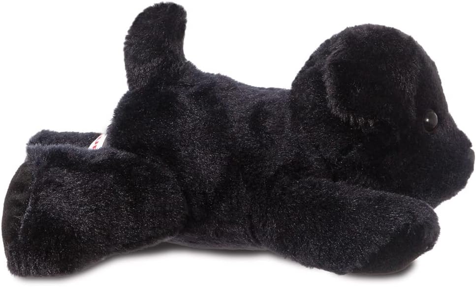 Aurora, 31295, Mini Flopsies Blackie Black Labrador Dog, 8in, Soft Toy, 8" 8" Single