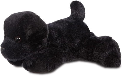 Aurora, 31295, Mini Flopsies Blackie Black Labrador Dog, 8in, Soft Toy, 8" 8" Single