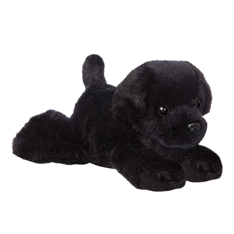 Aurora, 31295, Mini Flopsies Blackie Black Labrador Dog, 8in, Soft Toy, 8" 8" Single