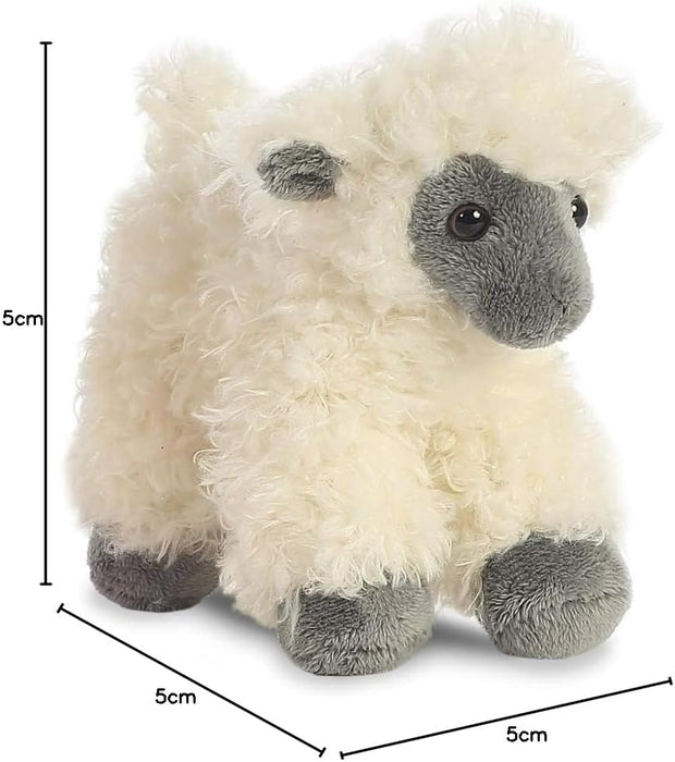 Aurora, 31376, Mini Flopsies Face Sheep, 8In, Soft Toy, White
