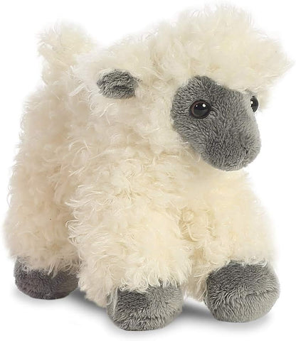 Aurora, 31376, Mini Flopsies Face Sheep, 8In, Soft Toy, White
