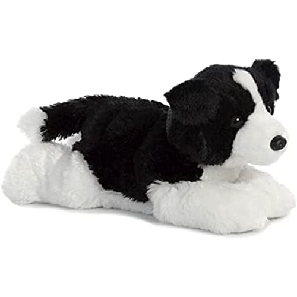 AURORA, 31566, Flopsies Border Collie, 12In, Soft Toy, Black and White & World, 31712, Mini Flopsies Charles The Spaniel Dog, 8In, Soft Toy, Brown and White + Mini Flopsies Charles The Spaniel Dog