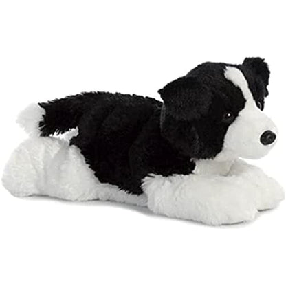 AURORA, 31566, Flopsies Border Collie, 12In, Soft Toy, Black and White & World, 31712, Mini Flopsies Charles The Spaniel Dog, 8In, Soft Toy, Brown and White + Mini Flopsies Charles The Spaniel Dog