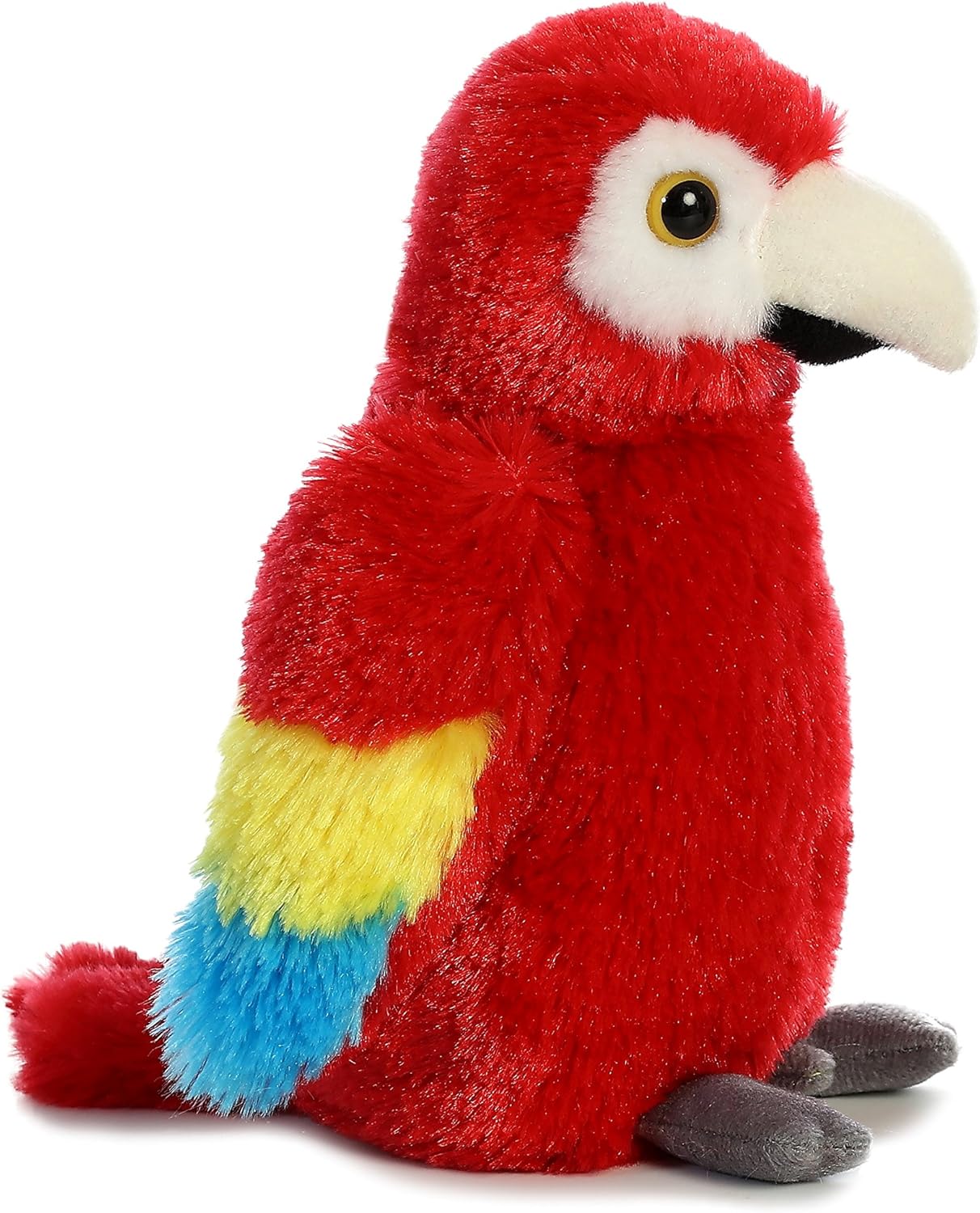 Aurora, 31738, Mini Flopsie Scarlet Macaw Parrot, 8In, Soft Toy, Red