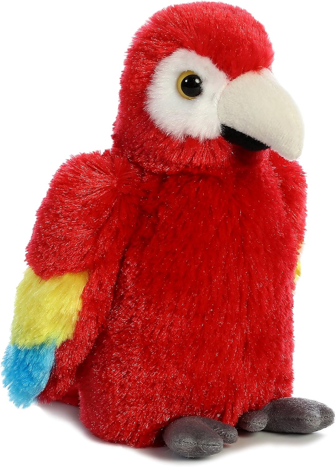 Aurora, 31738, Mini Flopsie Scarlet Macaw Parrot, 8In, Soft Toy, Red
