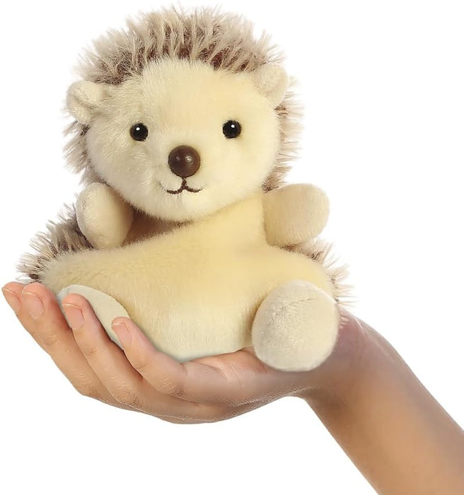 AURORA Palm Pals, Hedgie The Hedgehog Soft Toy,for ages 0+, 33470, 5 inches, Brown