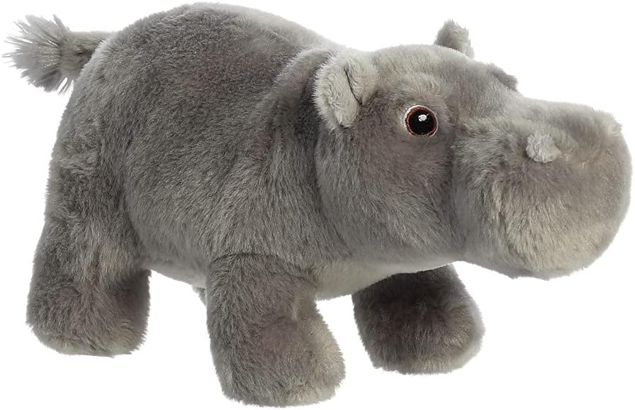 AURORA, 35034, Eco Nation Hippopotamus, 10.5In, Soft Toy, Grey