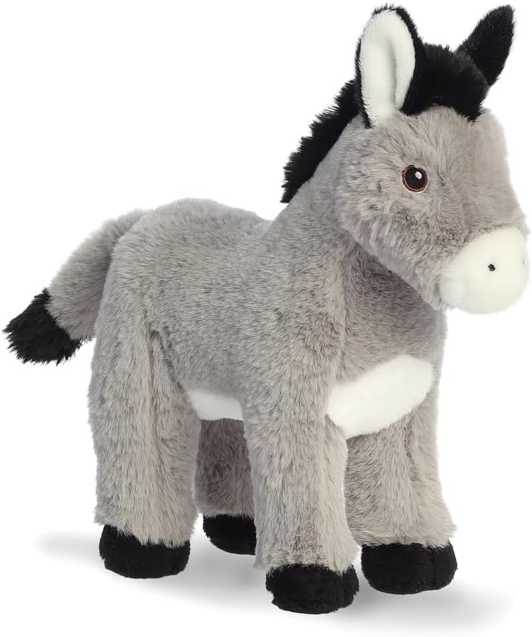 AURORA, 35053, Eco Nation Donkey, 11In, Soft Toy, Grey