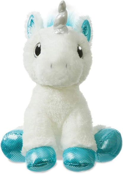 Aurora, 60957, Sparkle Tales, Frosty Unicorn, 12In, Soft Toy, White and Blue