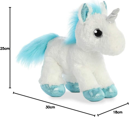 Aurora, 60957, Sparkle Tales, Frosty Unicorn, 12In, Soft Toy, White and Blue