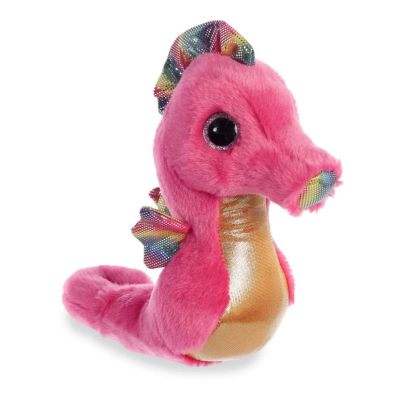 AURORA, 61028, Sparkle Tales, Reef Sea Horse, 7In, Soft Toy, Pink