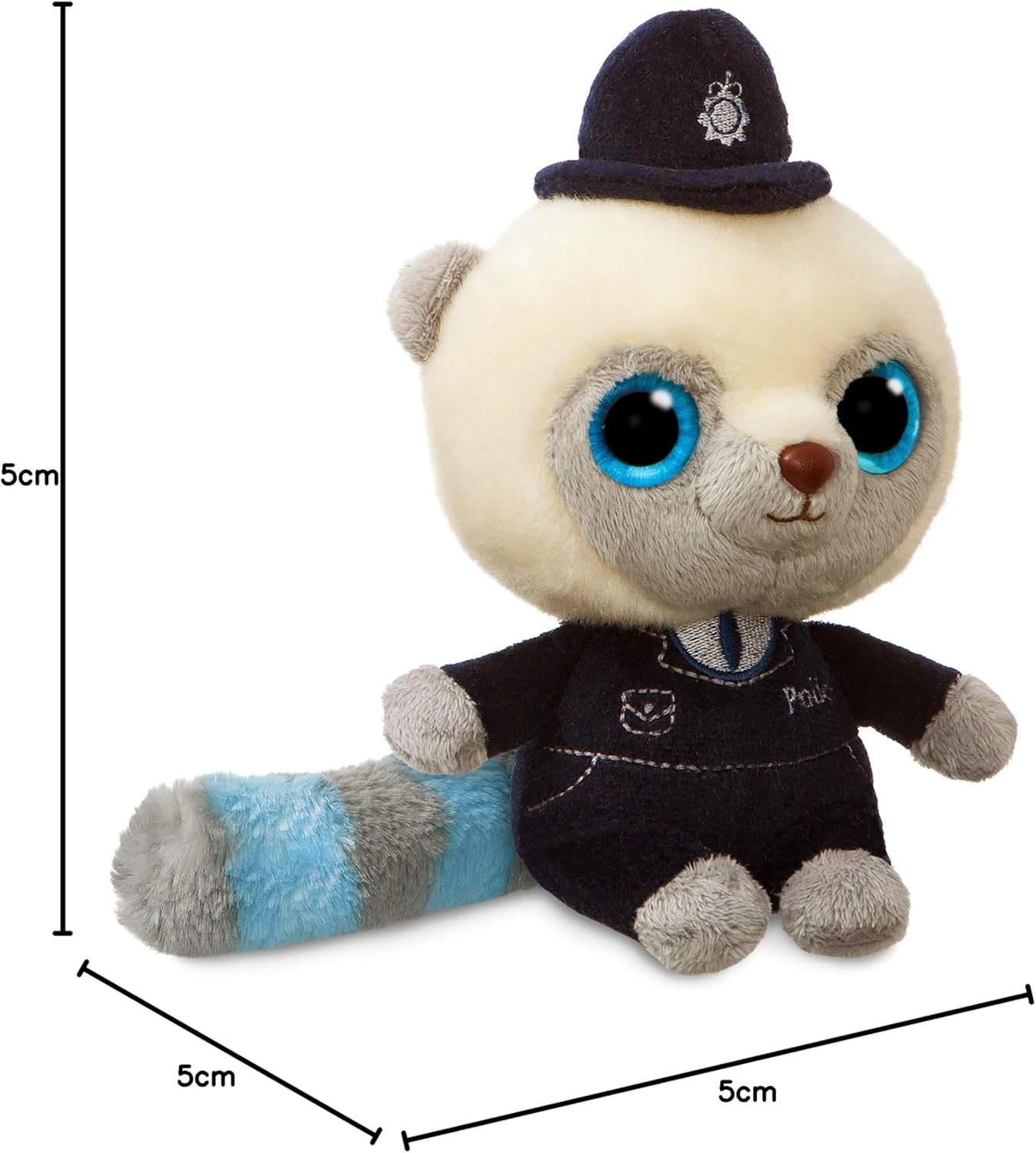 Aurora, 61221, YooHoo, Police Officer, 5In, Soft Toy, Multi-Colour