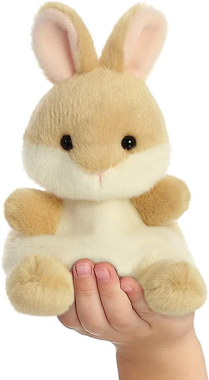 Aurora Palm Pals, Ella the Bunny Soft Toy, 61243, 5 inches, Beige , Brown Single