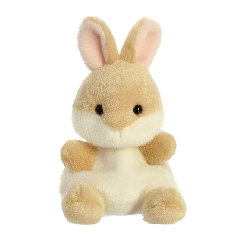 Aurora Palm Pals, Ella the Bunny Soft Toy, 61243, 5 inches, Beige , Brown Single