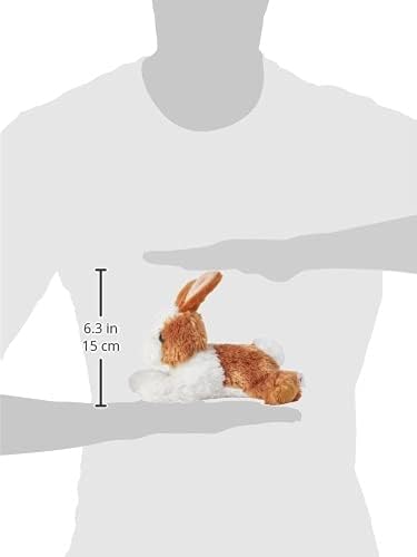 Aurora World 73902.0 Mini Flopsie Bunny Plush Toy (Brown/White
