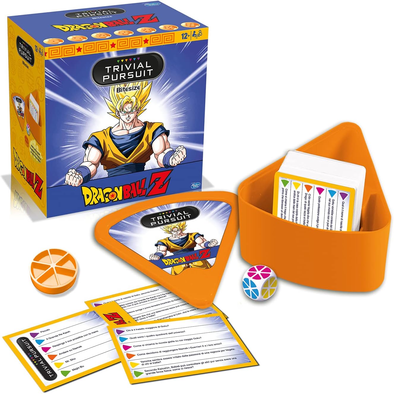 Winning Moves - Trivial Pursuit Bitesize - Dragon Ball Z - Board Game - 12+ Years - Italian