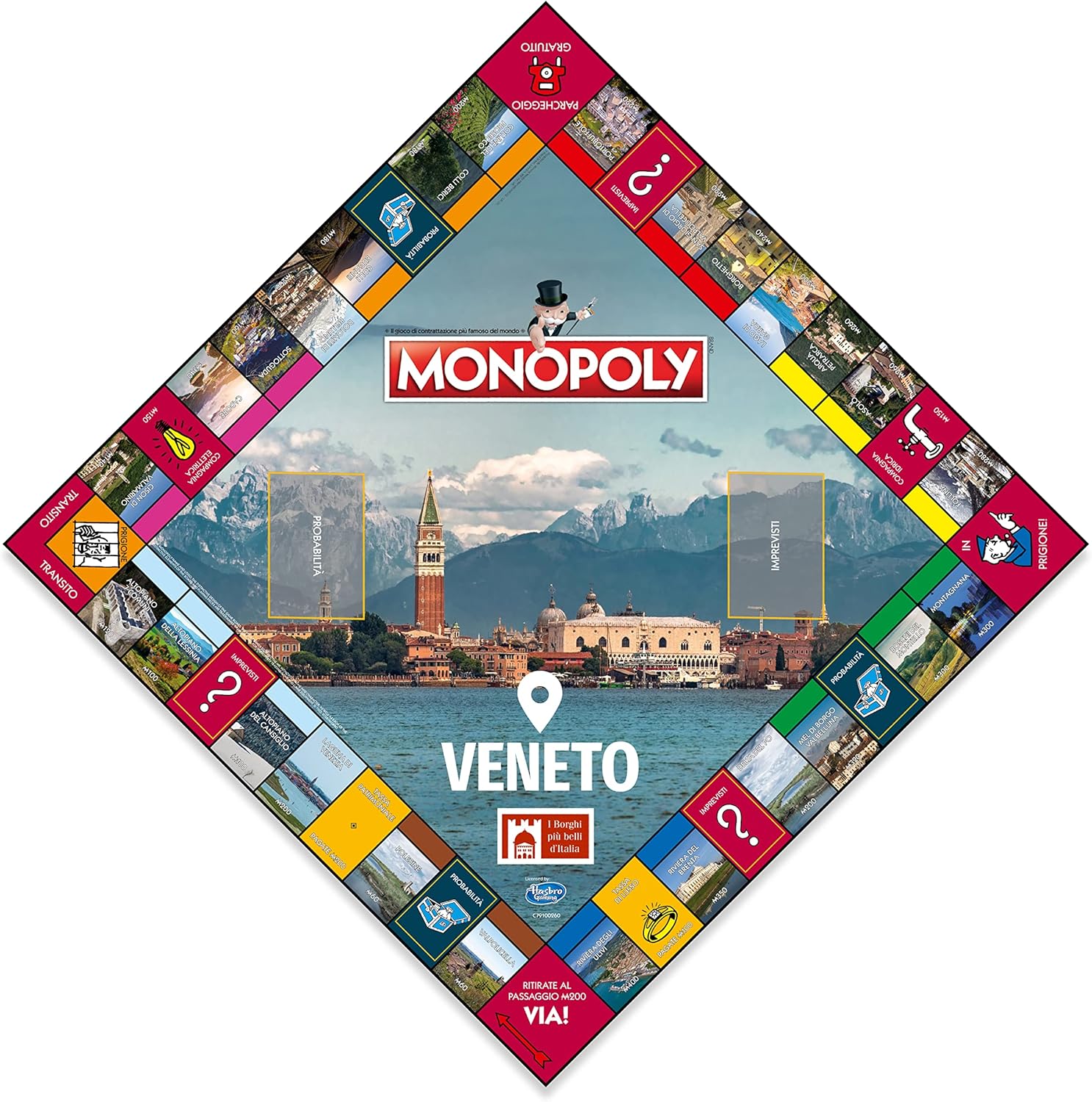Winning Moves, Italy's most beautiful villages Veneto edition, Italian edition, family game, from 8 years +