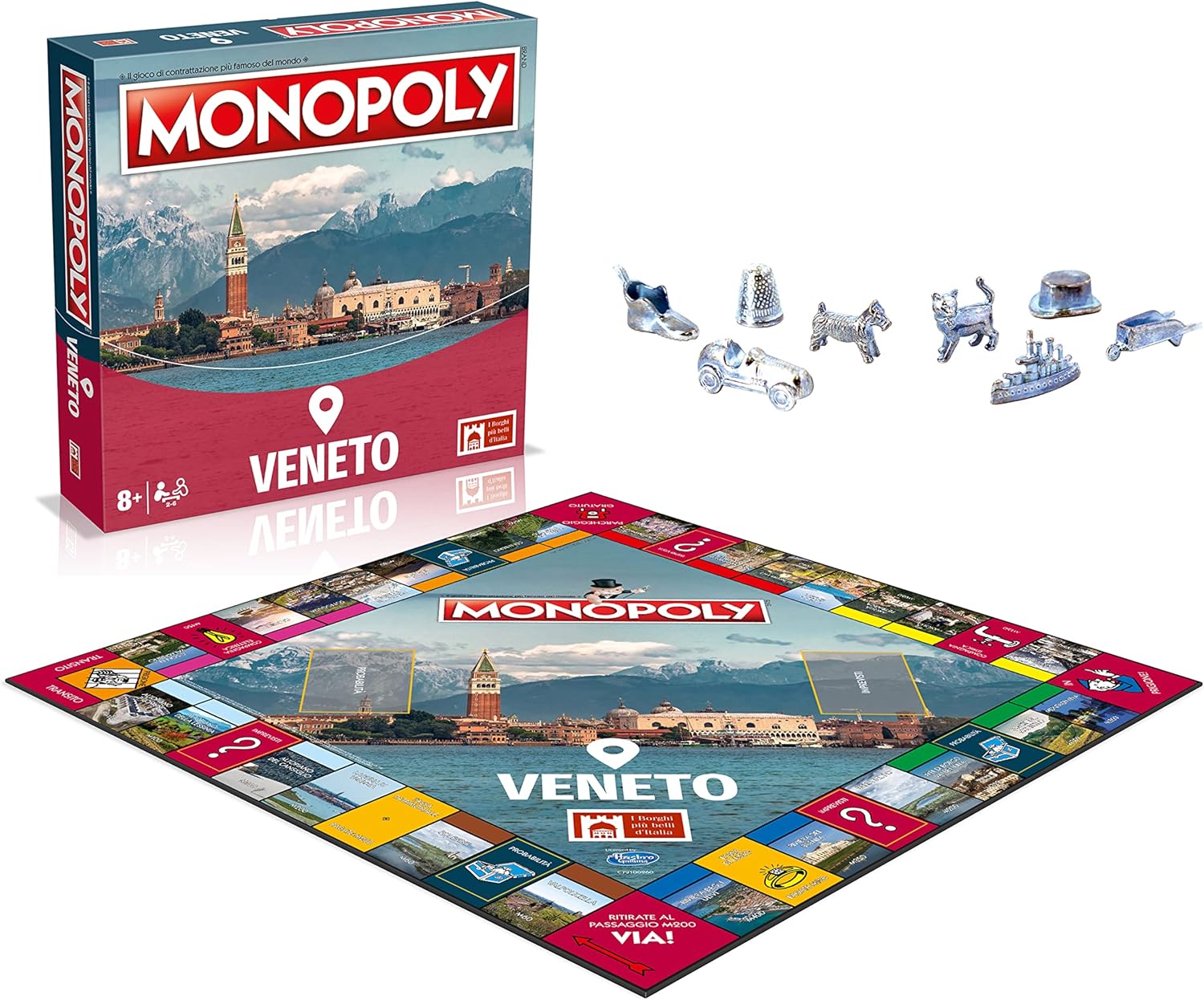 Winning Moves, Italy's most beautiful villages Veneto edition, Italian edition, family game, from 8 years +