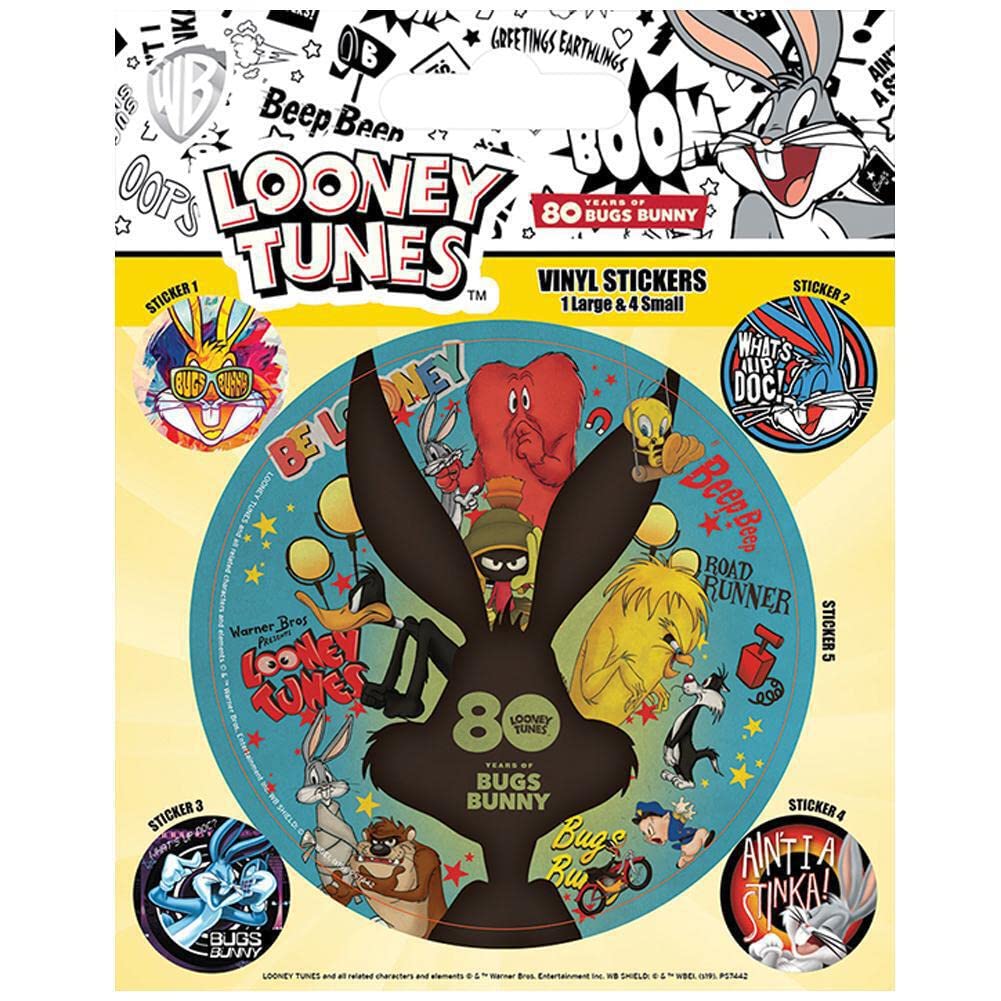 Looney Tunes: Pyramid - Bugs Bunny - 80Th Anniversary (Vinyl Stickers Pack / Adesivi Vinile)
