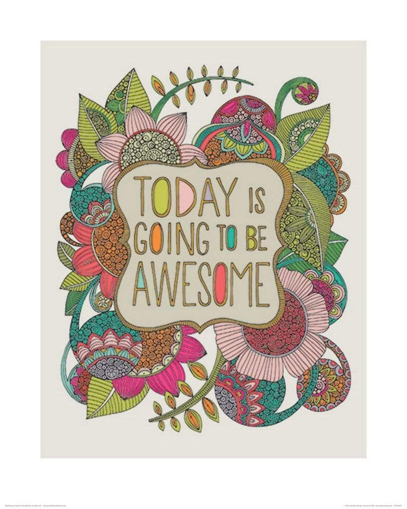Pyramid International Valentina Ramos (Today is Going to be Awesome) -Art Print 40 x 50cm, Paper, Multicoloured, 40 x 50 x 1.3 cm