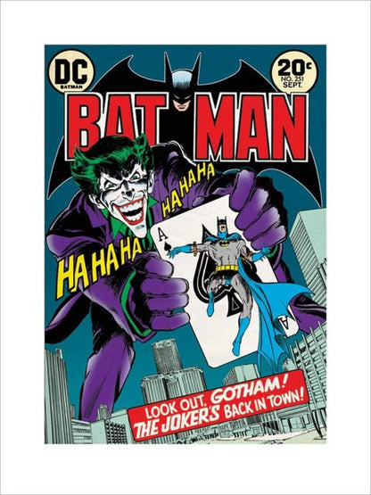 Pyramid International Joker, Back in Town Art Print, Multi-Colour, 60 x 80 cm