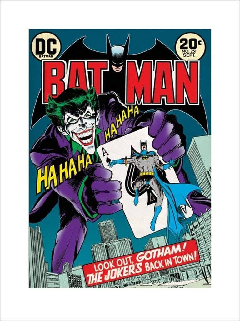 Pyramid International Joker, Back in Town Art Print, Multi-Colour, 60 x 80 cm