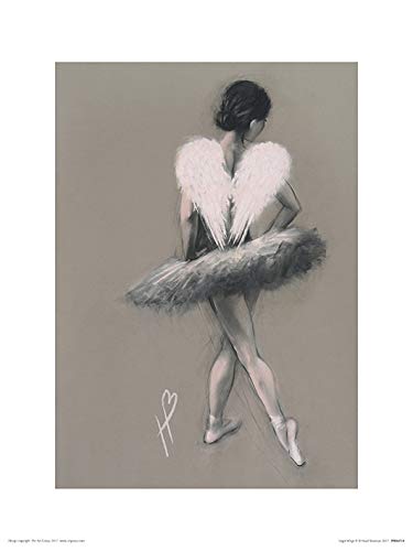 The Art Group Hazel Bowman (Angel Wings III) Art Print, Paper, Multi-Colour, 30 x 40 x 1.3 cm
