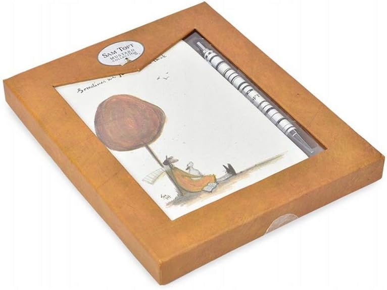 Pyramid International Sam Toft Notebook Gift Set Notepad and Pen (Sometimes We Just Sit and Think Design), 192 Pages - Official Merchandise